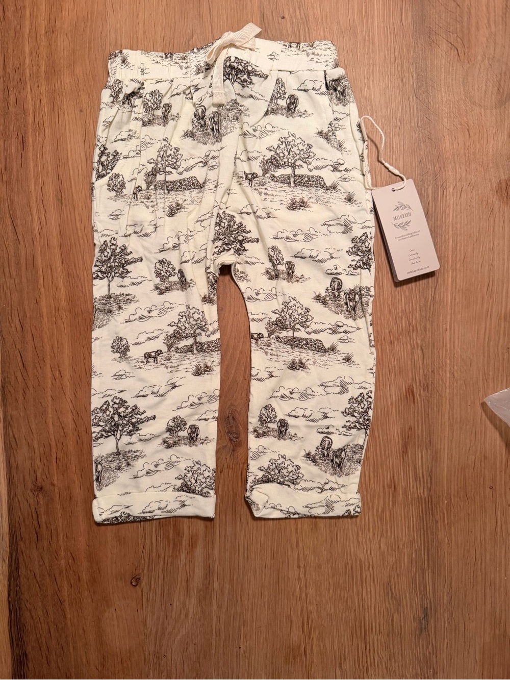 Milkbarn Luxe Stretch Jogger Pants in Country Toile